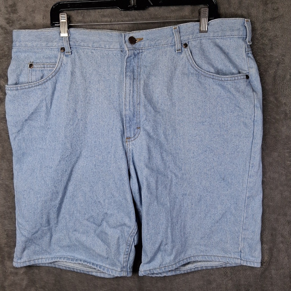 Vintage 90's Lee Denim Shorts 11" Men Size 42 Light Blue Casual UGWA High-Rise